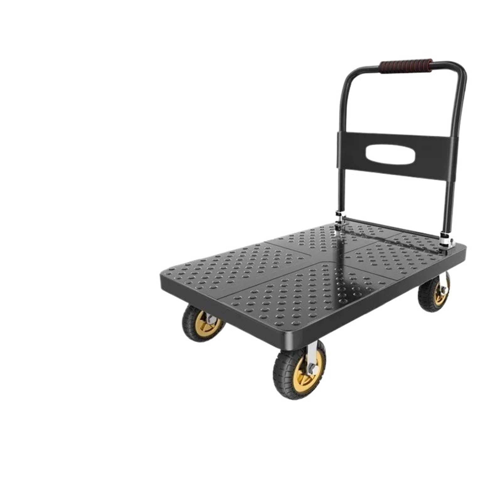 Platform Truck Cart, Household Folding Steel Platform Trolley With Silent Wheels(70-45-4a)