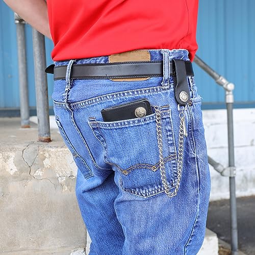 Bikers Wallet with Chain 7.5-Inch Snap Closure Leather4