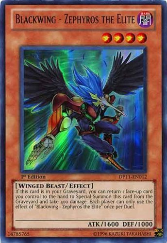Yu-Gi-Oh! - Blackwing - Zephyros the Elite (DP11-EN012) - Duelist Pack 11: Crow - 1st Edition - Ultra Rare