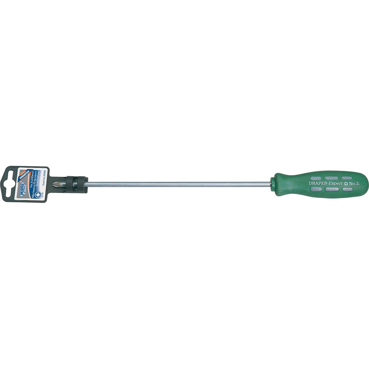 Draper55509 Expert Number 2 PZ Type Long Mechanics Screwdriver, 250mm