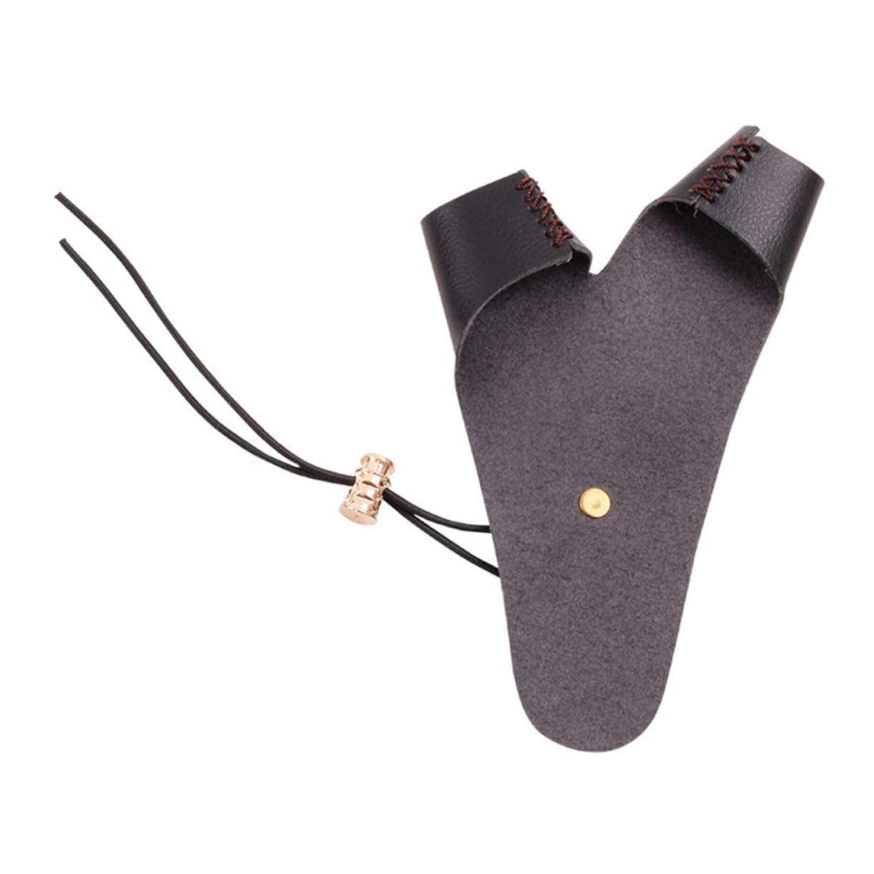 EXAOMBLE Archery Protective Glove Pu Leather Finger Gloves for Outdoor Archery Comfortable and Design for