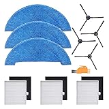 HALIEVE Filter Bürste Wischtuch Ersatzteile Zubehör Set für ILIFE V80 V85 ZACO V80 V85 Staubsauger Roboter (10 Stück)