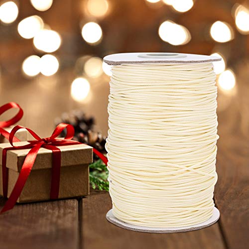 Tomotato Nylon Waxed Thread, 1mm Waxed Lacing Cord Twine, 175 Yard Nylon Leather String for Leather Sewing Book Binding - Image 4