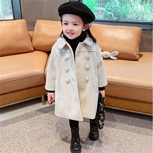 Betadog Girls Peacoat Winter Dress Coat Double Breasted Kids Notch Lapel Fall Outerwear Jackets Girls Winter2