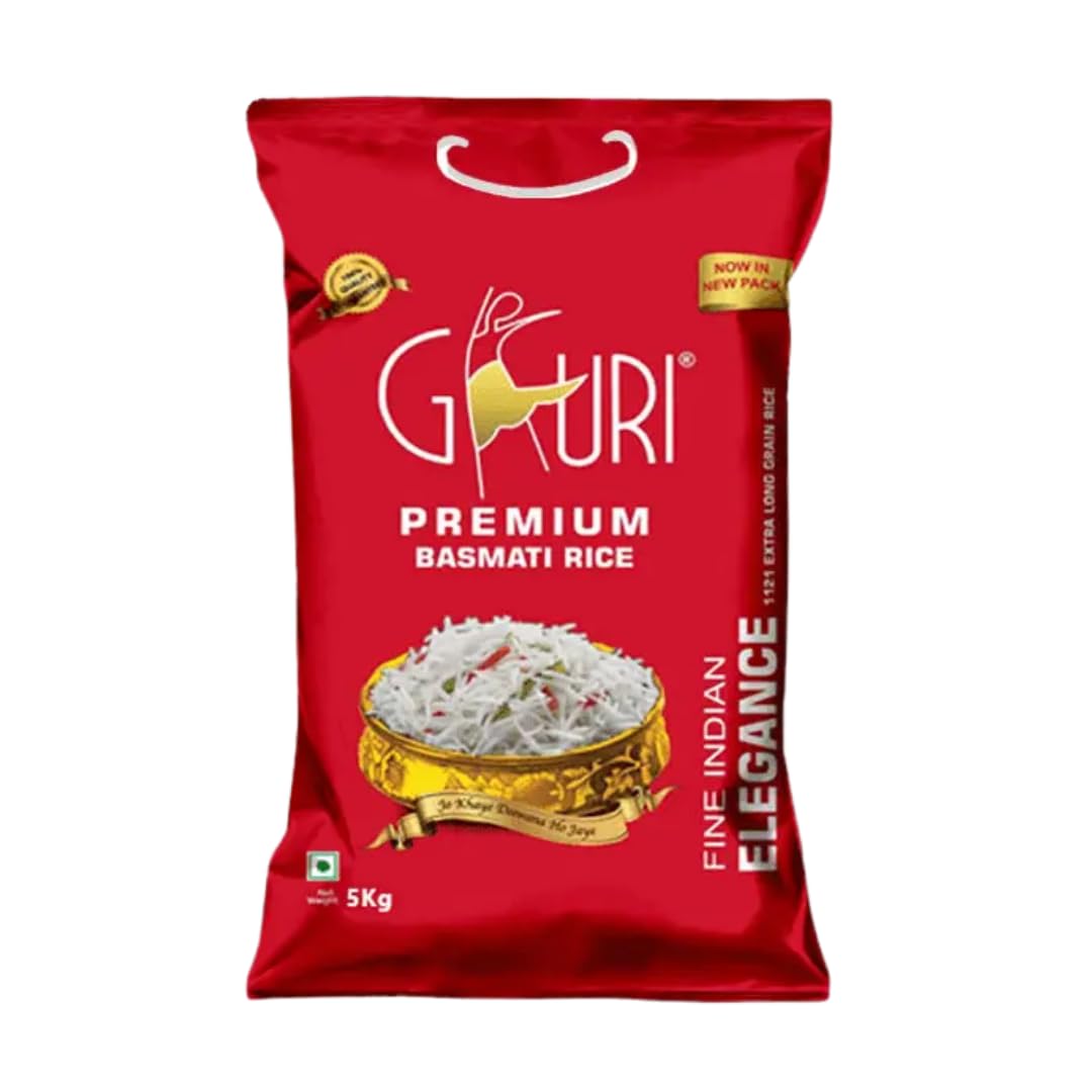 Gauri Premium Basmati Rice | Long Grain & Naturally Aromatic | Aged for Flavour | Ideal for Biryani, Pulao & Daily Meals (5Kg)-image-41
