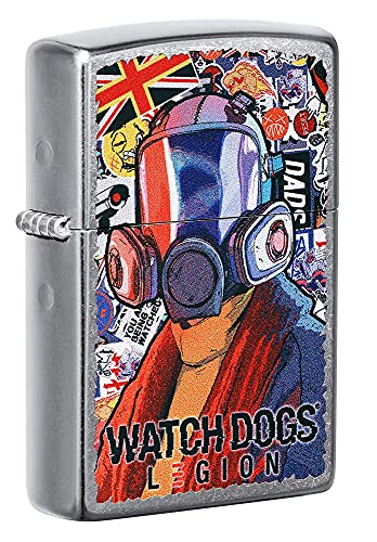 Image of Zippo Gaming Flame Logo Design Black Matte Pocket Lighter