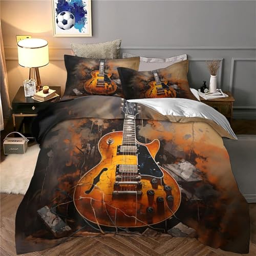 Guitare Électrique Parure de Lit Douce Confortable Léger 3D - 6