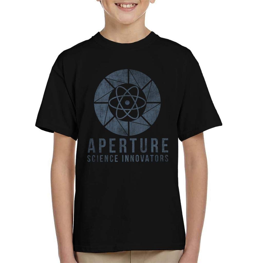 Cloud City 7 Portal Aperture Science Innovators Kid's T-Shirt Black