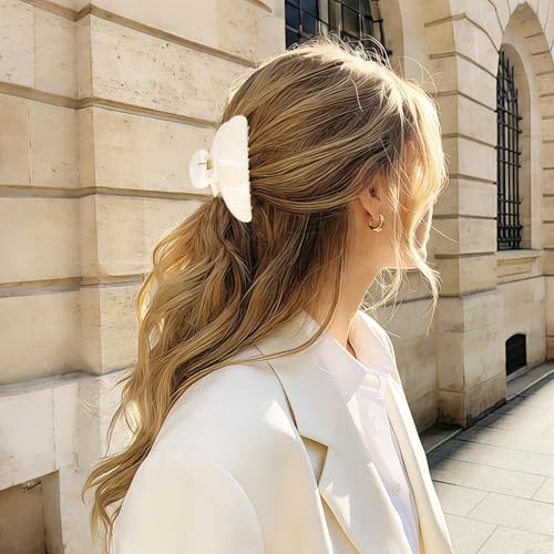 8 Pinzas grandes acrílicas para cabello mujeres miniatura 4
