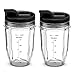 Produktbild 510 ml Mixbecher mit Sip & Seal Deckel, Ninja Blender teile, kompatibel mit BL480, BL490, BL640, BL680 für Nutri Ninja Auto IQ Serie Mixer (510 g)