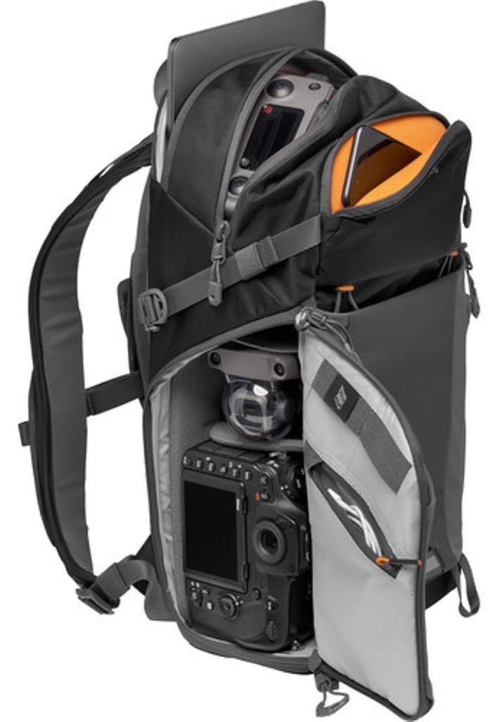 Lowepro LP37260-PWW Photo Active plecak fotograficzny z QuickShelf jednoczęściowy, pomieści laptopa 12" / worek na napoje 2 l, do CSC firmy Sony, Canon, Nikon, Gimbals, dronów, DJI, Osmo, Mavic