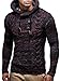 Leif Nelson LN20227 Men's Knitted Pullover,Red,US-S / EU-M