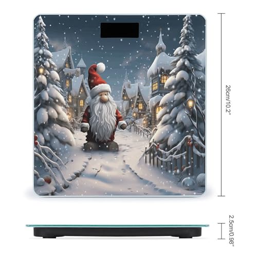 Báscula de baño digital Christmas Snow con pantalla LCD miniatura 2