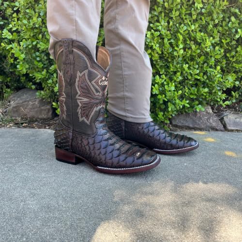 Image of Men's Alex Western Cowboy Boots Square Toe Pull On