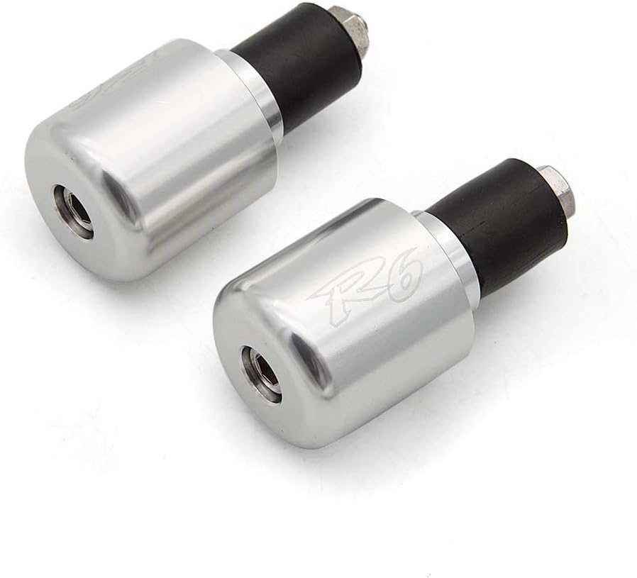 Motorcycle Handlebar End Aluminum Handle Bar Ends Cap Plugs Slider for YZF R6 1999-2020,YZF R6-Champions LE 2001,YZF R6S 2006-2009