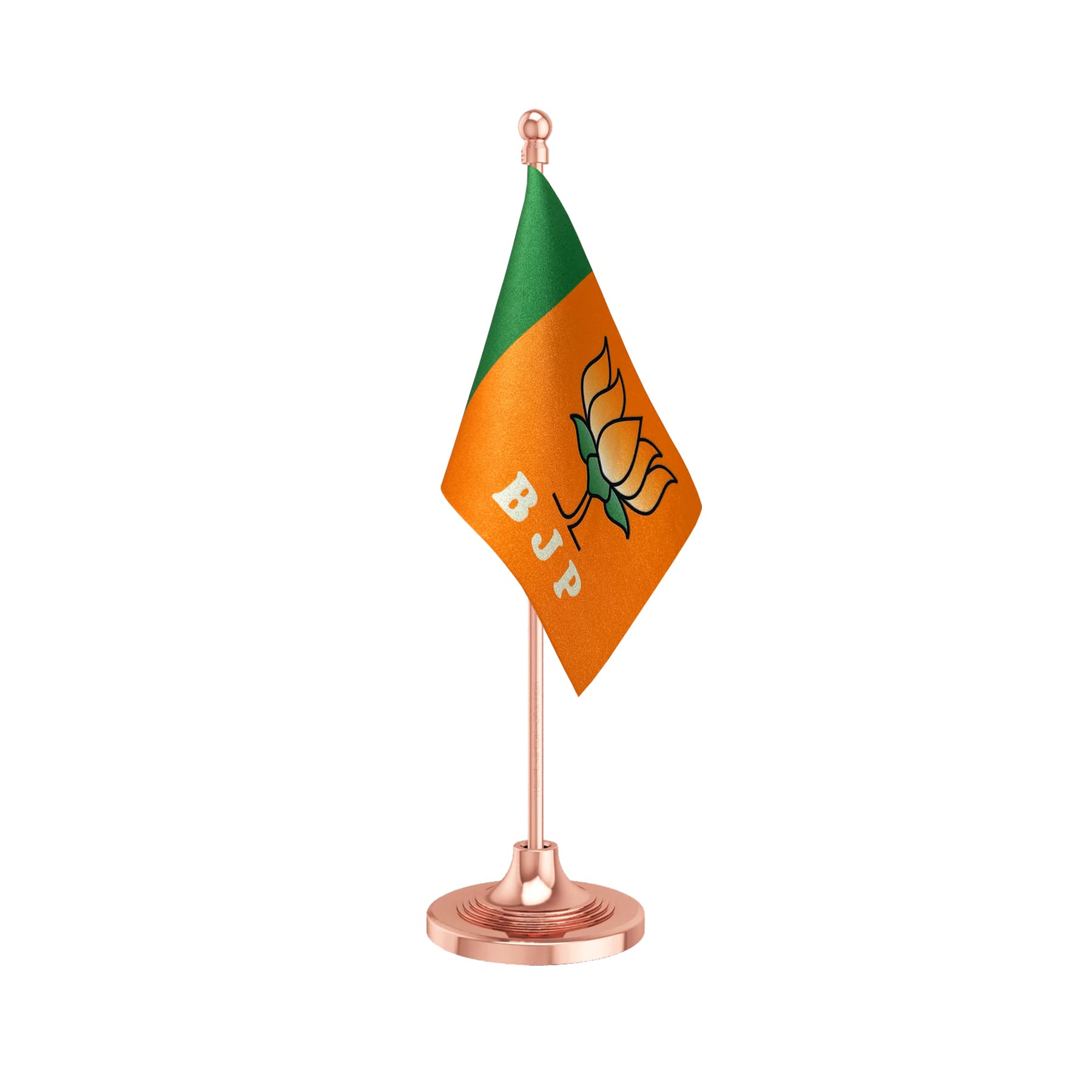 The Flag Corporation BJP Bhartiya Janata Party Desk Flag 4in x 6in With A Plastic Blush Rose Gold Base (B09QQKSMGC) Amazon Price History, Amazon Price Tracker