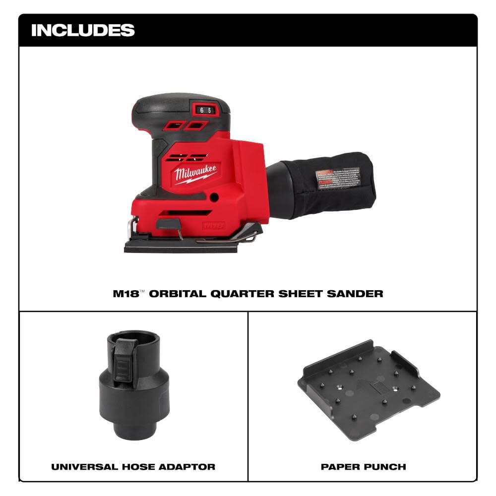 v For Milwaukee M18 Orbital 1/4 Sheet Sander (Bare Tool) + TPT Premium cart storekid