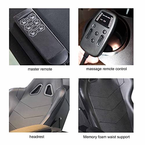 Ergonomic Gaming Chair with Zero Gravity Recline and Massage for Racing Simulator and Home Office Use - Image 6