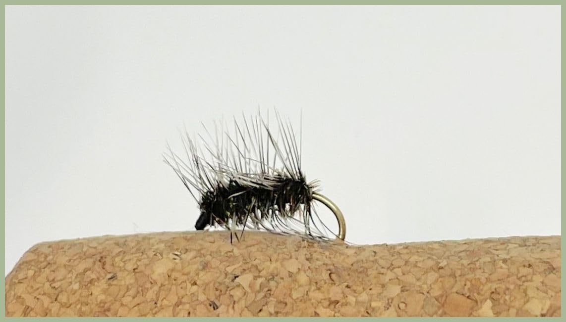 Griffiths gnat dry trout flies, choice of size and Quantity, perfect summer flies, midge imitation (12, Mixed)