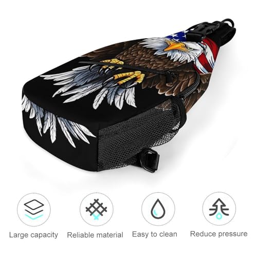 Mochila tipo sling blanca deportiva para hombres y mujeres miniatura 5