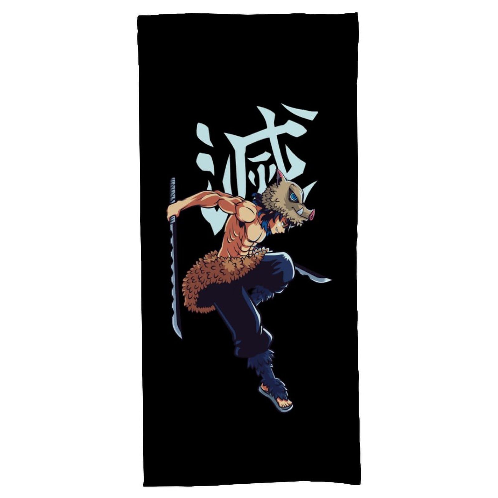 Amazon｜鬼滅の刃 嘴平伊之助 バスタオル 大判 フェイスタオル