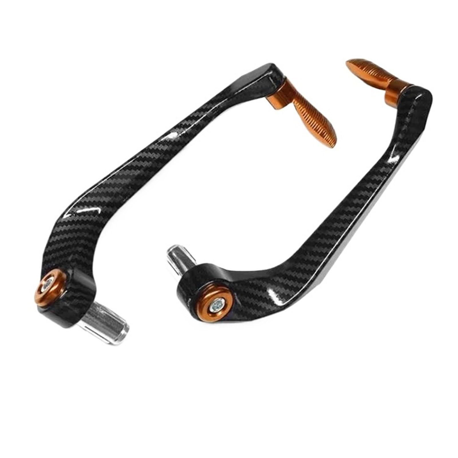 Hjtedhe Orange Motorcycle Aluminum Alloy Handlebar Brake Clutch Lever Hand Guard Protector Motorcycle Brake Clutch(Orange)