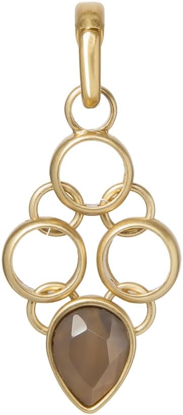 Sence Copenhagen Xmas 2017 Charm Grey Agate Worn Gold P424