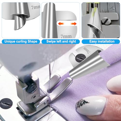 Piese para máquina de coser tipo prensatelas rolled hemmer miniatura 5