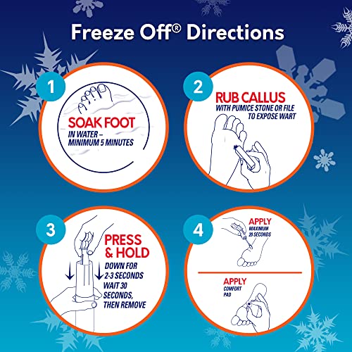 compound w freeze off plantar wart remover kit 8 applications1 count pack of 1