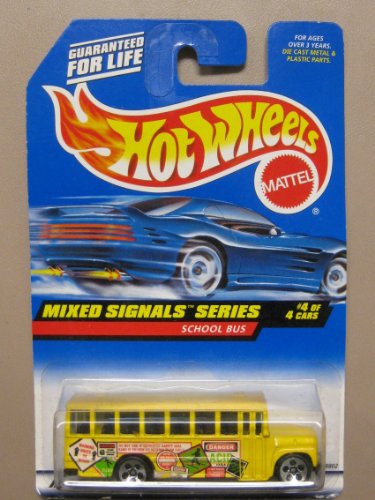 Niñas, Toy Hotwheels School Bus-Mixed Signals Series #4-4 #736 by Hot Wheels