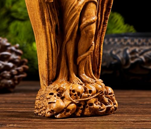 Estatua Lilith reina de la noche en madera miniatura 3