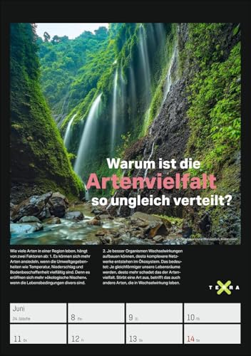 Terra X - Das Wunder Erde Wochenplaner 2026: 53 Blatt mit spannenden Naturphänomenen und atemberaubender Landschaftsfotografie. Geheimnisvolle Natur im praktischen Wandplaner (Wochenplaner Harenberg)