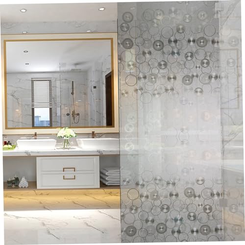 Película para ventana privacidad con adhesivo estático 100x45 cm miniatura 6