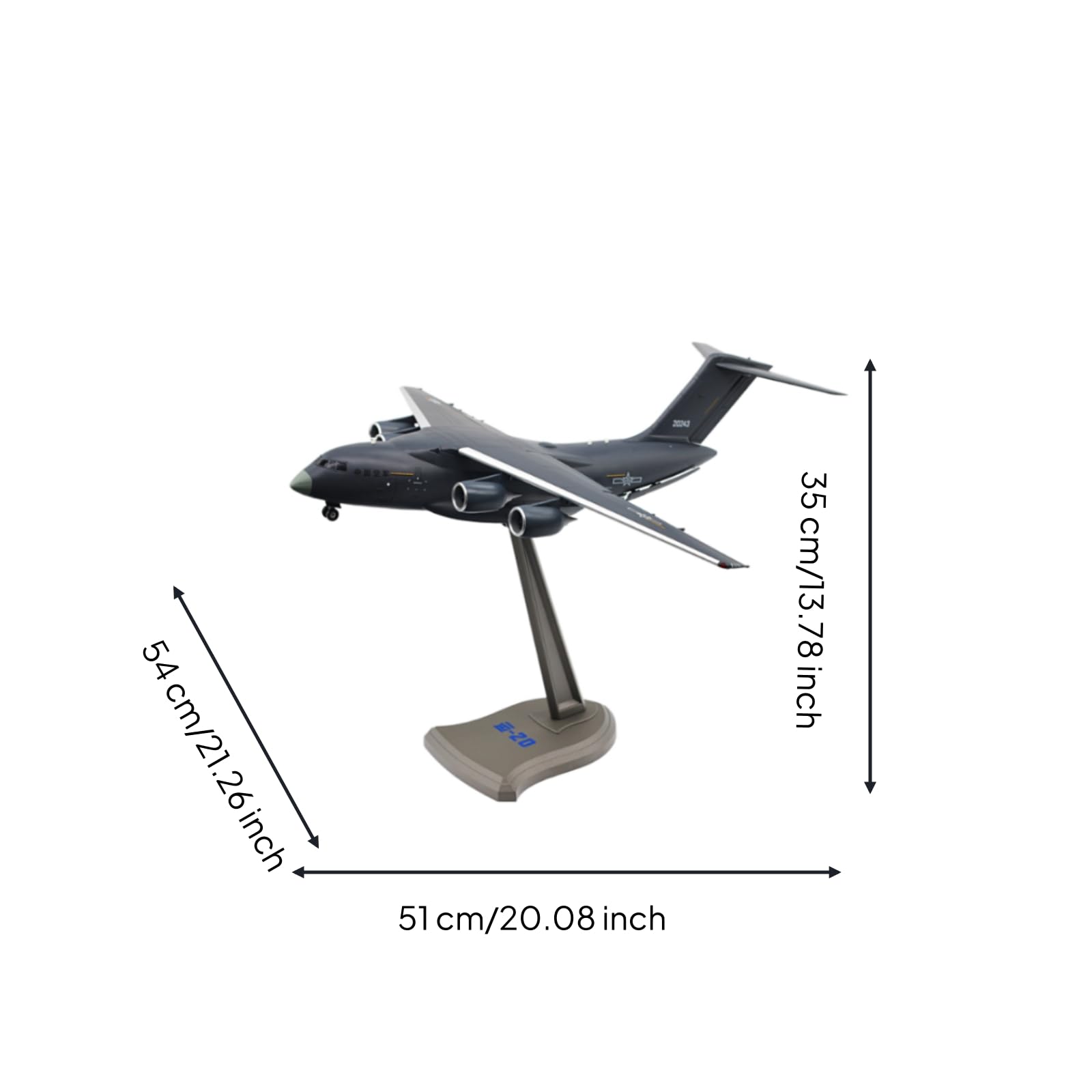 Maqueta Avión con Soporte Realista