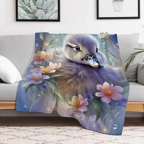 Couverture jeté flannel en canard contre le froid du sofa - 3