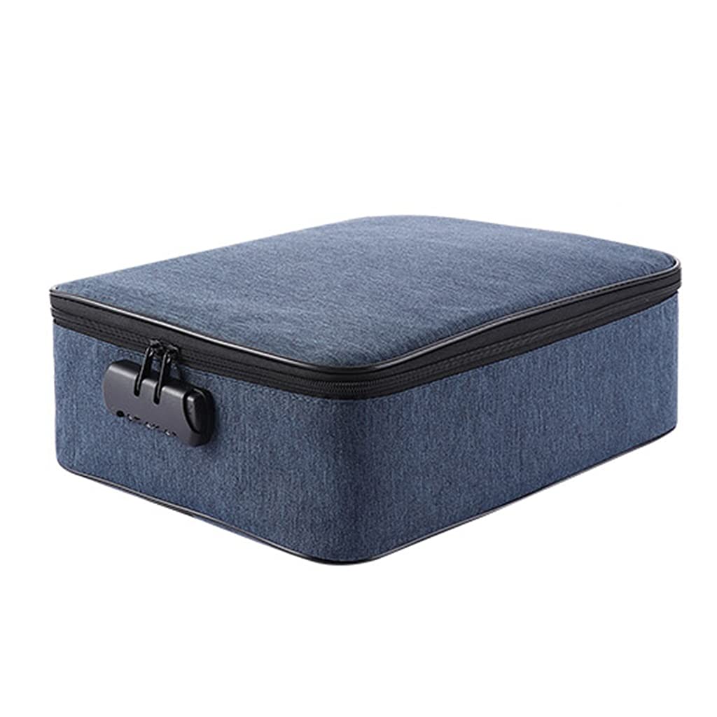 JFGCTYHXY Document organiser, Document Holder with Zipper, File Organizer Bags for Work, Home Organization and Storage(Dark Blue)