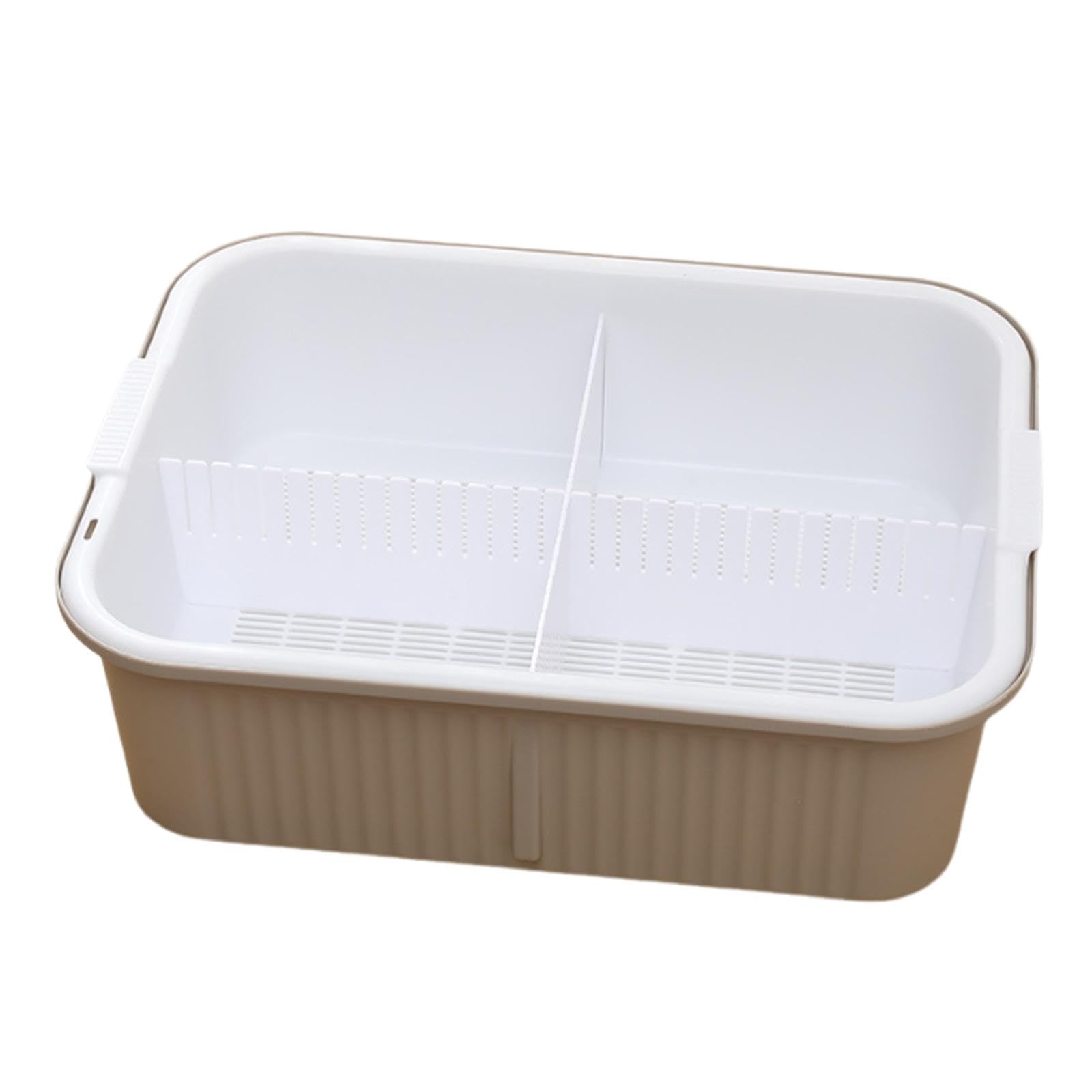 perfk Vasca per tartarughe, vasca per il bagno delle tartarughe, accessori, contenitore per cibo, contenitore per rettili, per l'allevamento di, Bianco