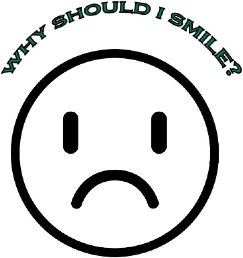 WHY SHOULD I SMILE ?: Stylish and elegant notebook ( 110 College Ruled Pages measuring 6” x 9” inch size)