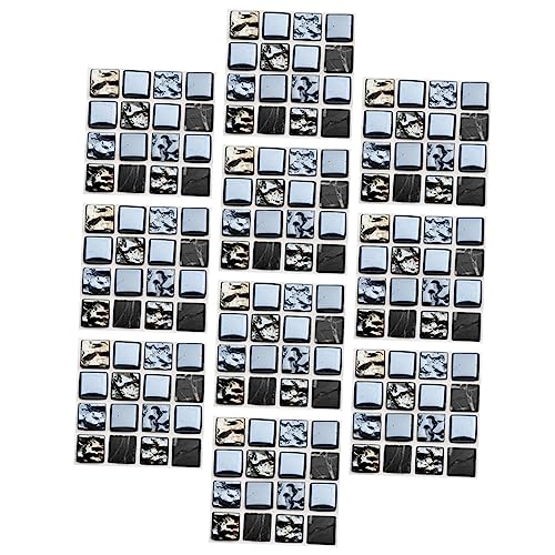 OSALADI 2 Juegos Pegatinas De Azulejos Simulados Banda Pegatinas Populares Dispensador Muro Pegatinas Impermeables Papel Pintado Techo Encimera De Polivinilo Light Grey 10 Uds * 2