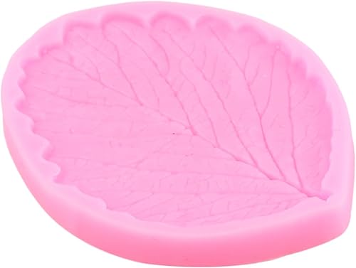 Miniatura 9 de ZiXiang Molde de veteado de silicona para hojas de goma de mascar para pasta de goma, molde de hojas de pasta de goma para decoración de pasteles de