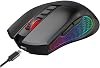 Claw's Crossfire Air Wireless 10000 Dpi Pixart PMW3325 Sensor Chromatic RGB Wireless Gaming Mouse with Macro Software - Black