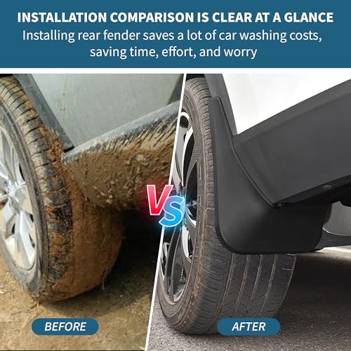 Image of Upgraded Mud Flaps for 2011-2016 Jeep Compass MudFlaps Accessories, Front and Rear Splash Guards No Drilling Mud Guards for 2011-2016 Jeep Compass Accessories (Set of 4)