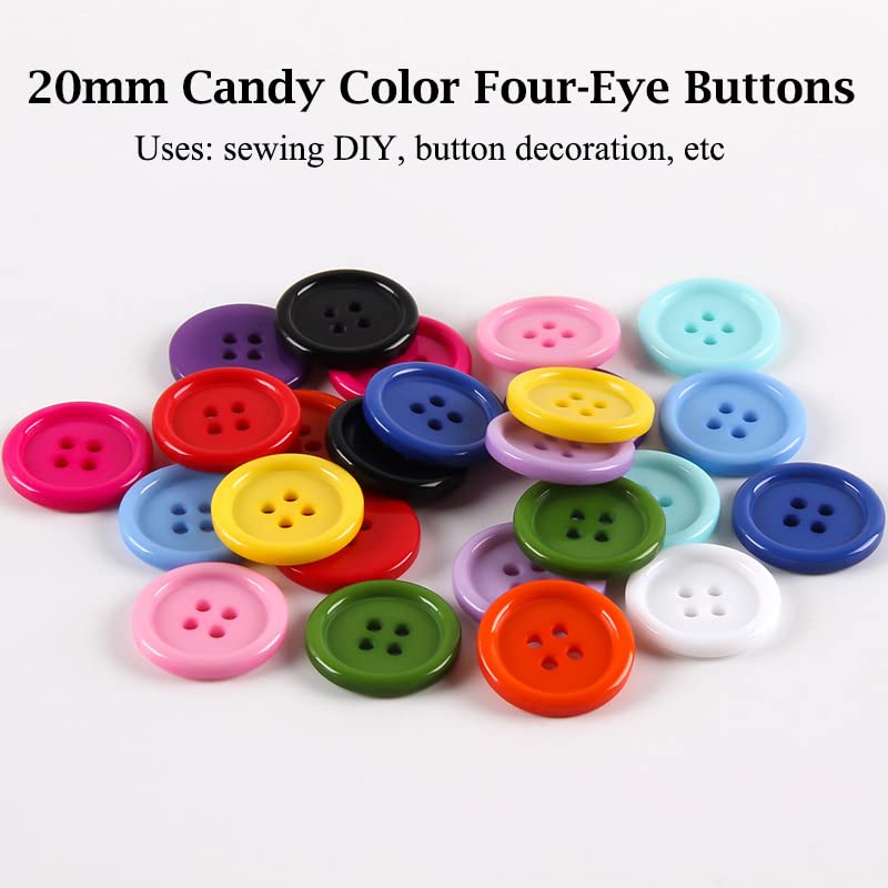 Amazon.com: AKOAK 50 Pcs/Set 20mm DIY Button Colorful Candy