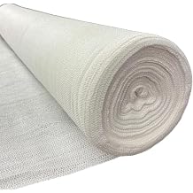 Farm Plastic Supply - White Shade Cloth - 50% - Mesh Fabric for Fence Privacy Screen, Garden Shade, Mesh Fence Screening, Shade Cloth Rolls, Wind Screen, White Shade Cloth 6 x 20