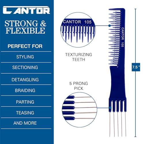 Peine de dientes anchos resistente químico y calor Cantor miniatura 5