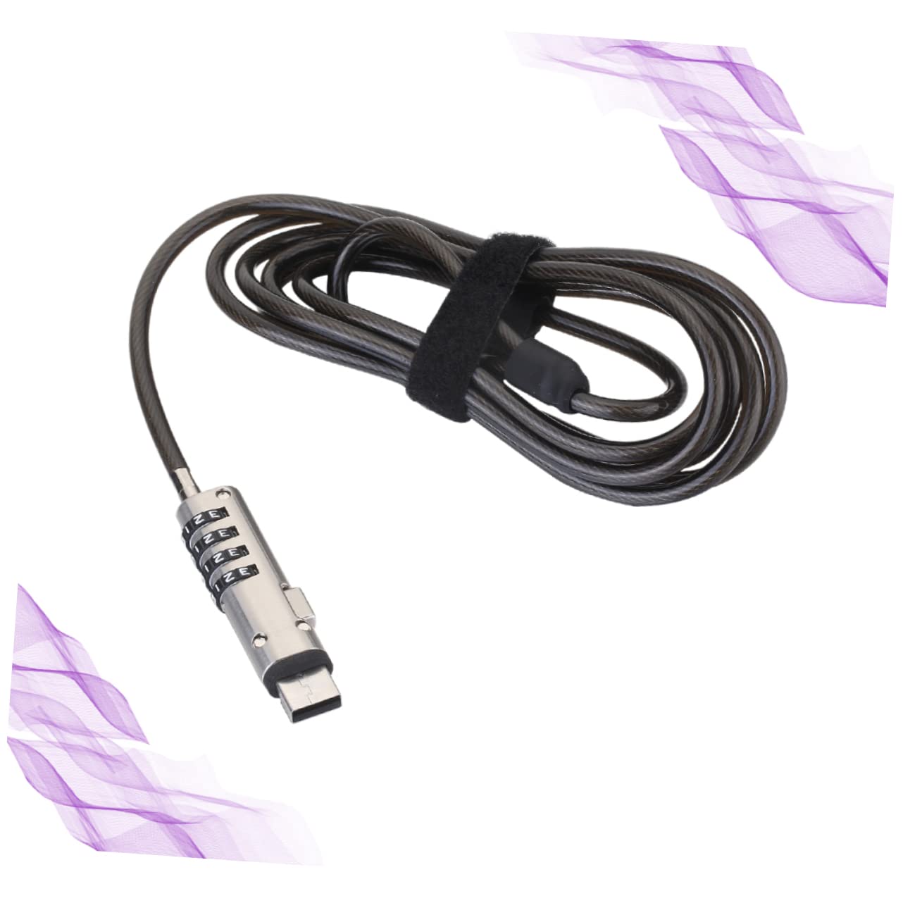 HOMSFOU Laptop Sicherheitsschloss - Diebstahlsicherung Mit Ankerplatte Für Tisch