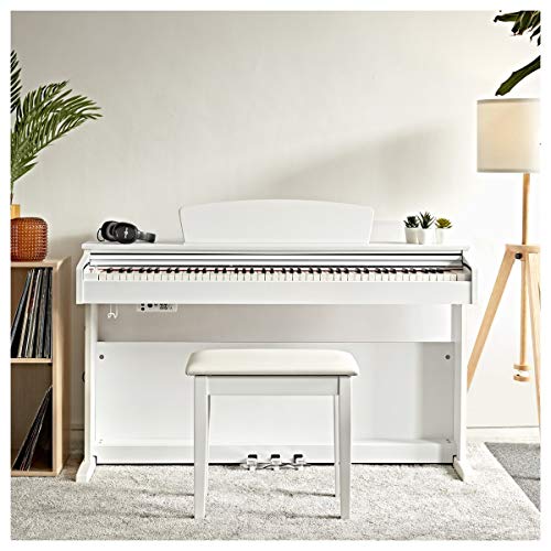 DP-10X Piano Numérique par Gear4music Blanc - Les Beatles, Paul McCartney, John Lennon, RIngo Starr, George Harrison DP-10X Piano Numérique par Gear4music Blanc – Image 3