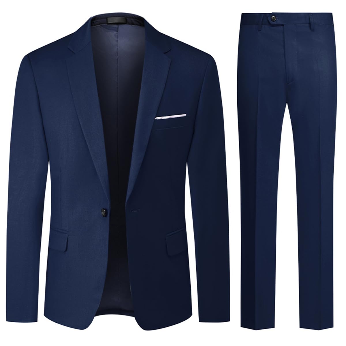 Allthemen Anzug Herren 2 Teilig Slim Fit Hochzeitanzug EIN Knopf Smoking Anzüge Sakko Hose