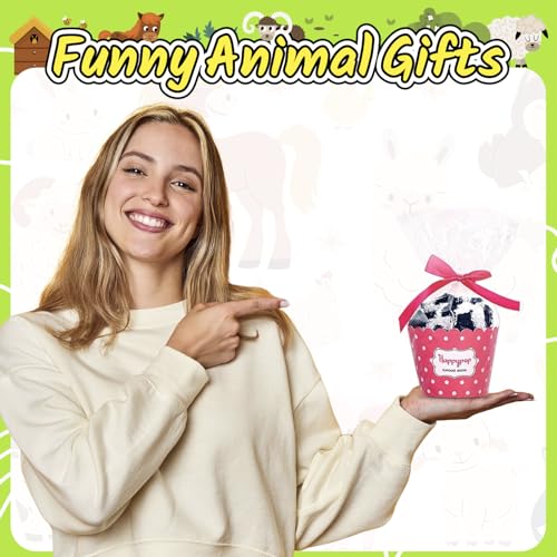 Image of HAPPYPOP Fuzzy Animal Socks for Women - Cute Unicorn, Horse, Cow and Goat Gifts for Her