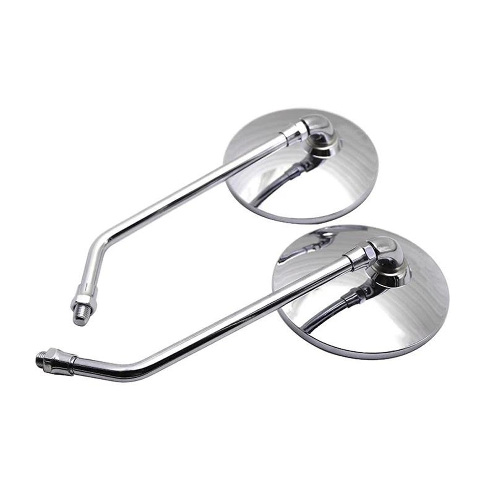 Rétroviseurs latéraux Rétroviseurs Modifiés pour Moto, 1 Paire De Rétroviseurs Latéraux en Aluminium Noir pour Suzuki GSR 600 GSR750 SV650 Rotatif(Chrome)
